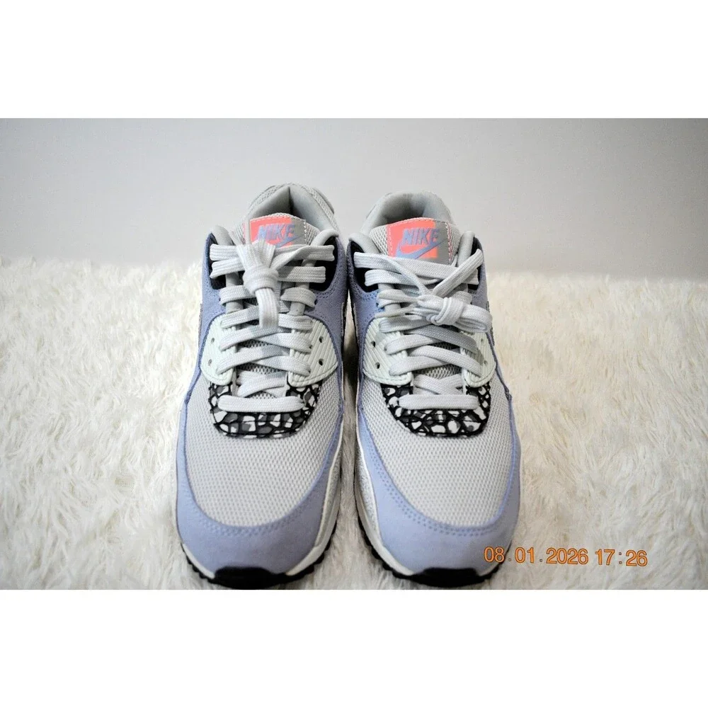 Nike Air Max 90 Premium PLATINUM/BLACK FIBERGLASS (443817-007) Women's Size 8.5